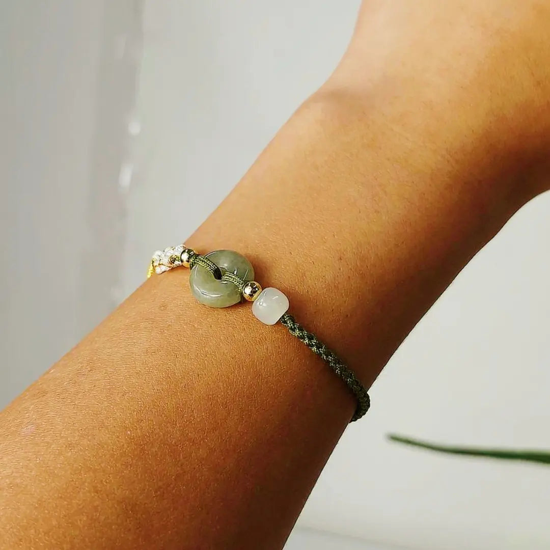 Pulseira Verde da Tranquilidade em Jade