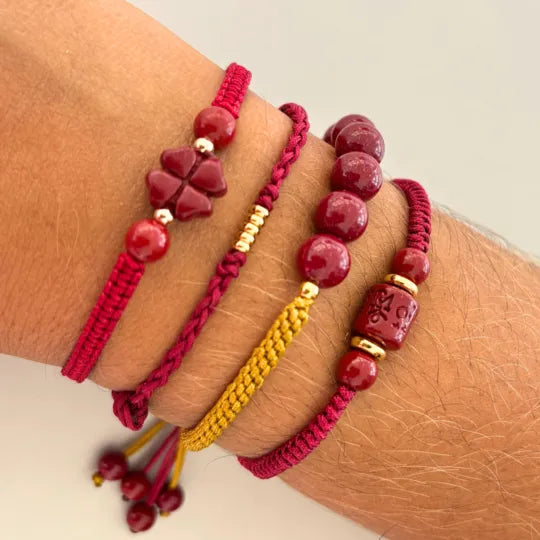 Pulseira Vermelha da Proteção em Cinábrio