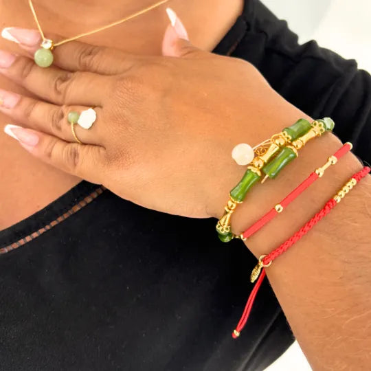Colar da Prosperidade em Jade