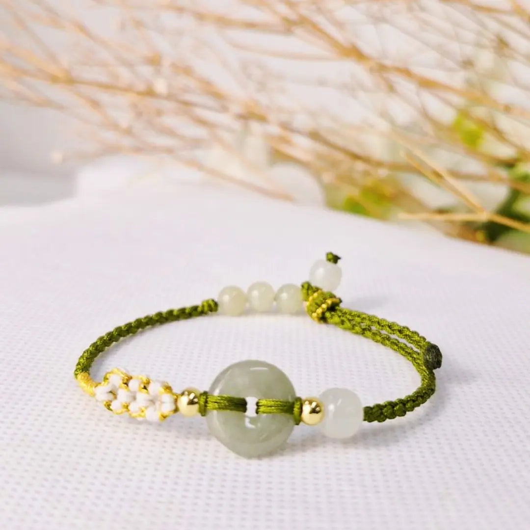 Pulseira Verde da Tranquilidade em Jade
