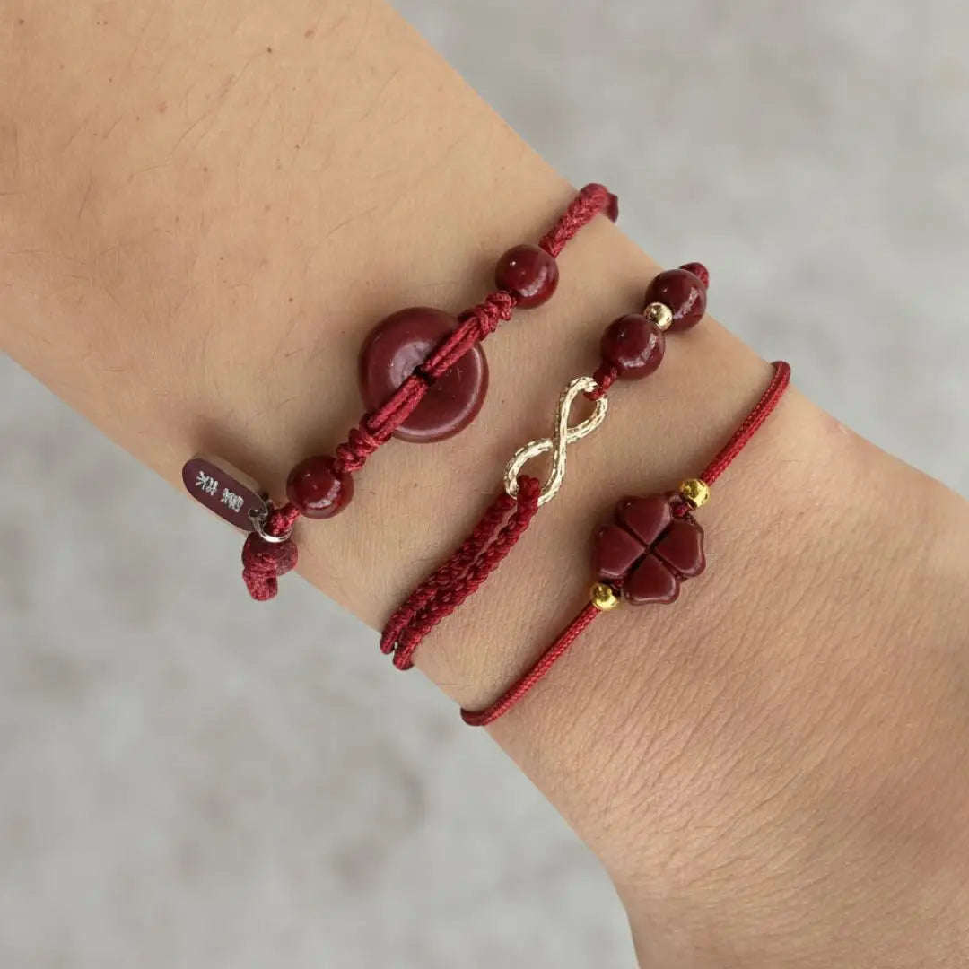 Pulseira Vitalidade Infinita em Cinábrio