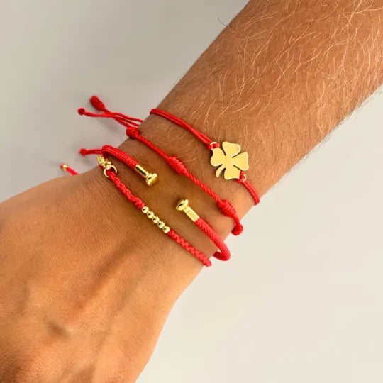 Pulseira Tibetana Vermelha da Prosperidade