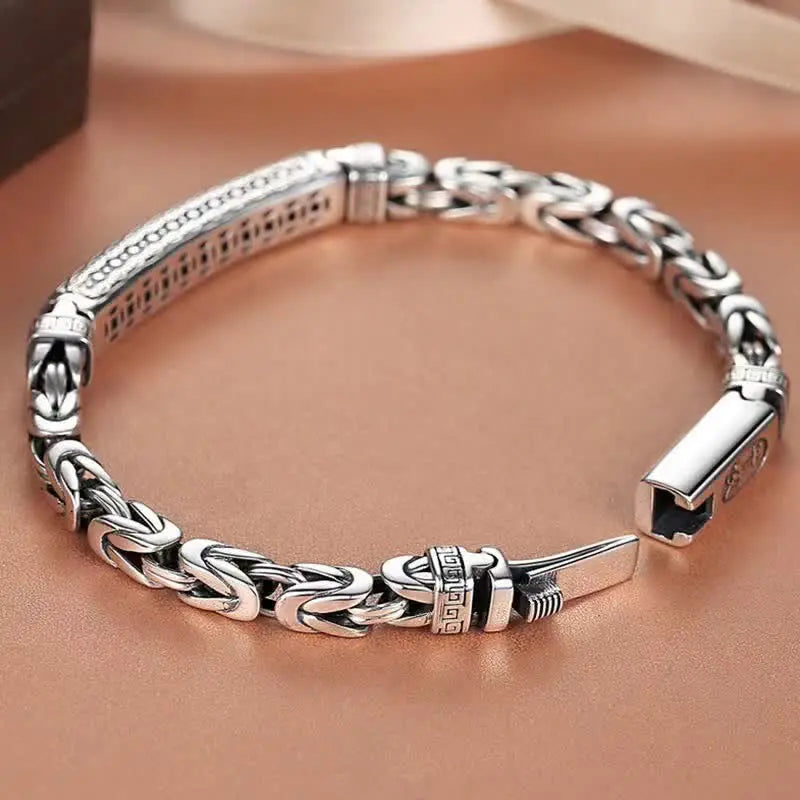 Pulseira Bençãos Budistas em Aço Inoxidável