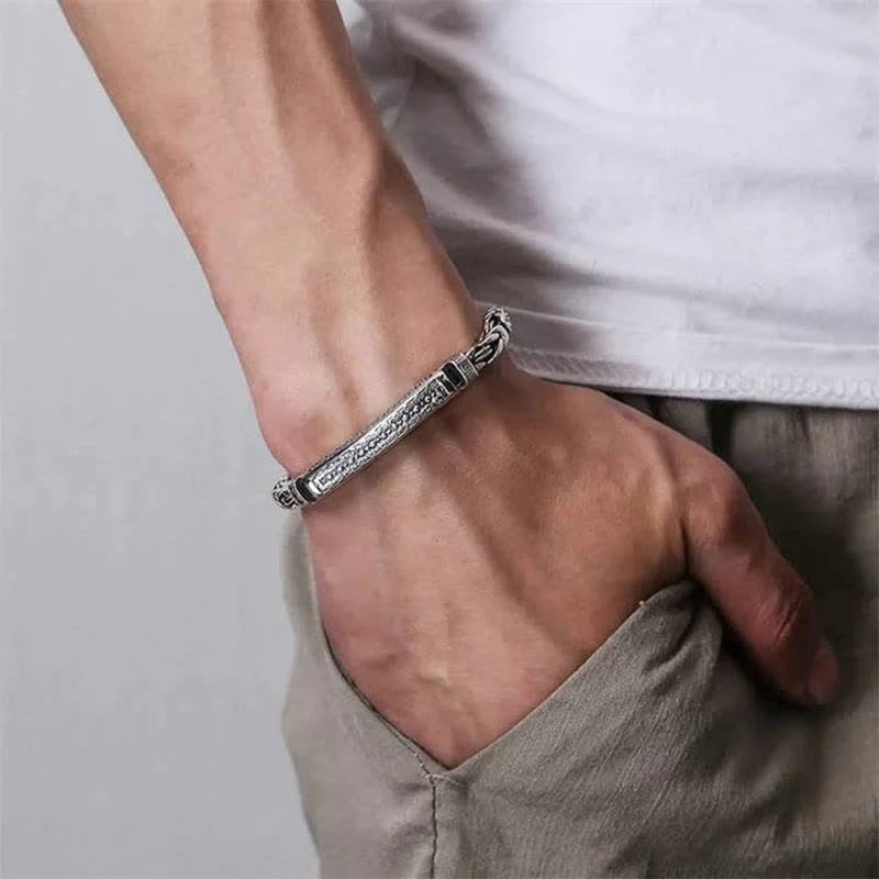 Pulseira Bençãos Budistas em Aço Inoxidável