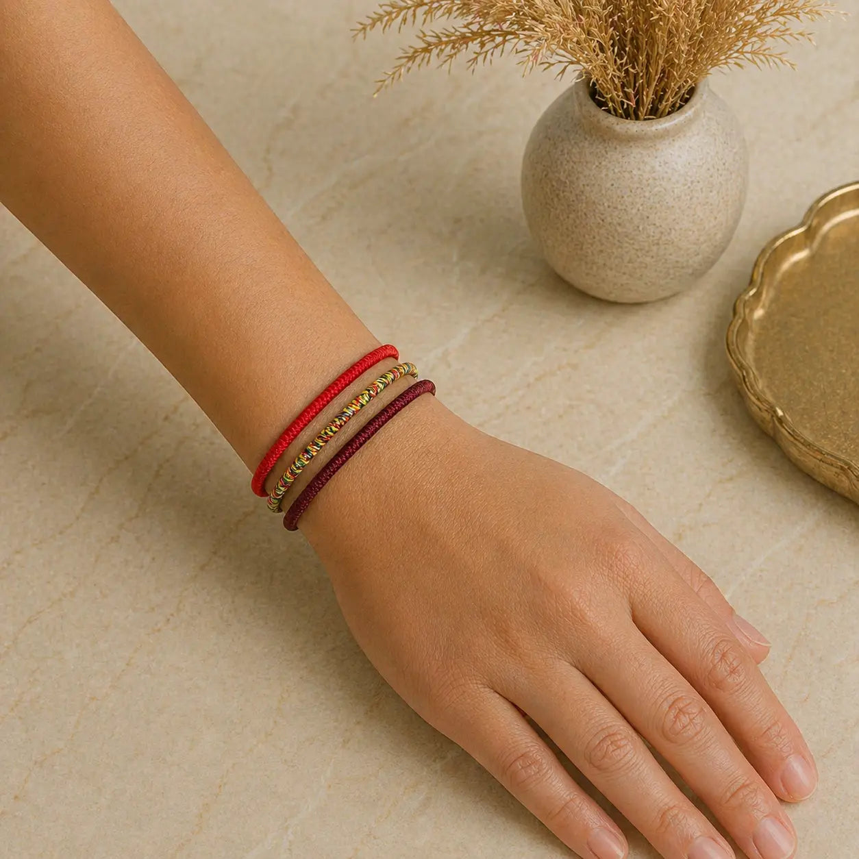 Pulseiras Budistas da Prosperidade