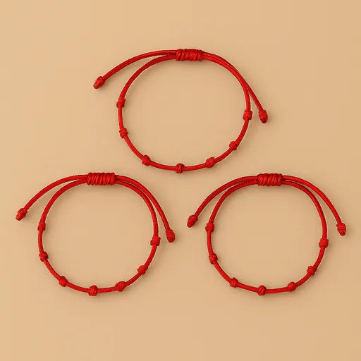 Kit 3 Pulseiras dos 7 Nós