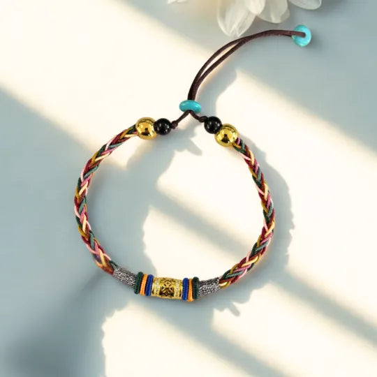 Pulseira Tibetana da Sorte - 8 Fios