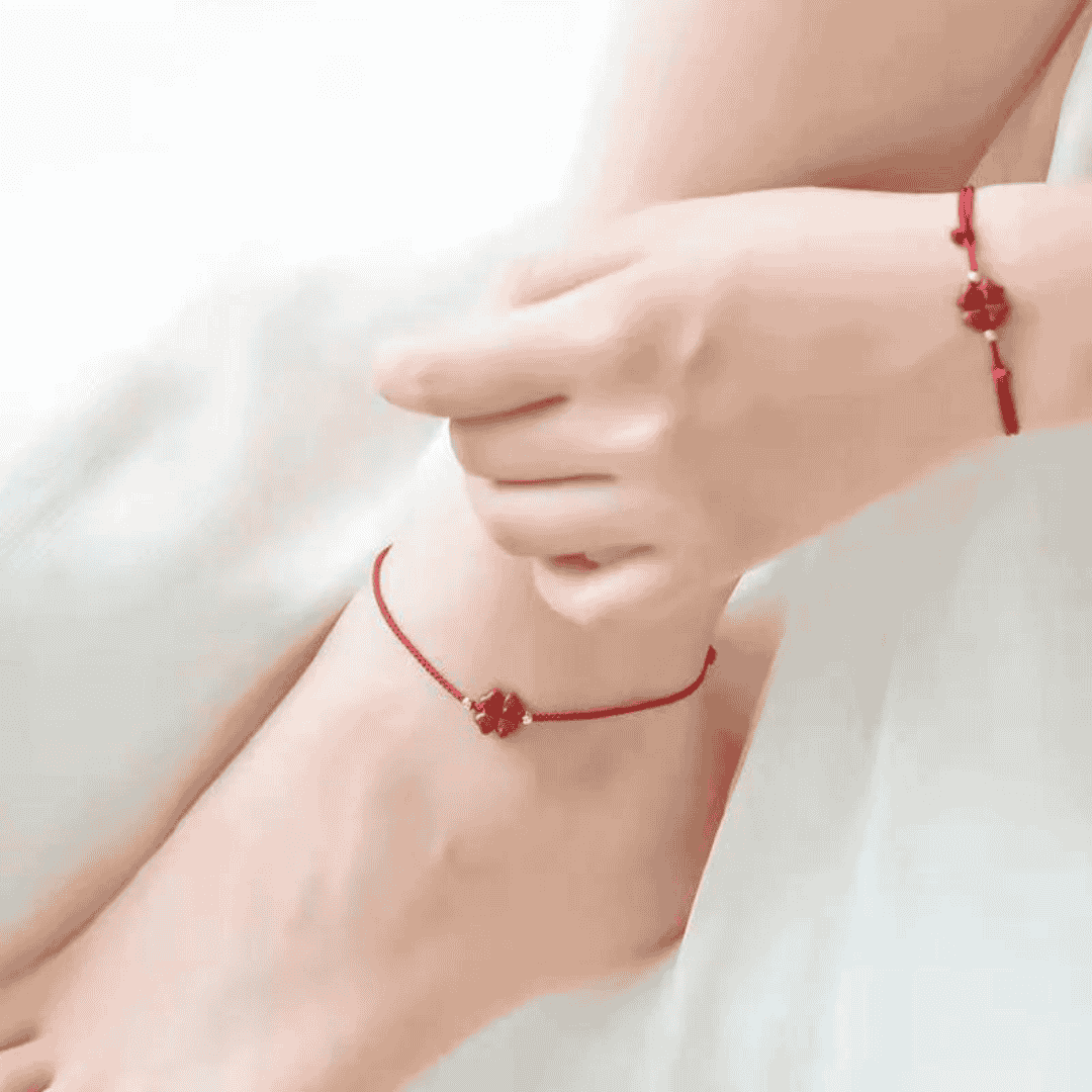 Oferta: Compre 5 Pulseiras Trevo da Sorte em Cinábrio e Ganhe 5 Grátis
