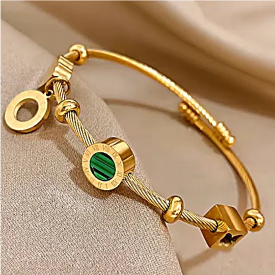Pulseira Dourada Romano da Esperança