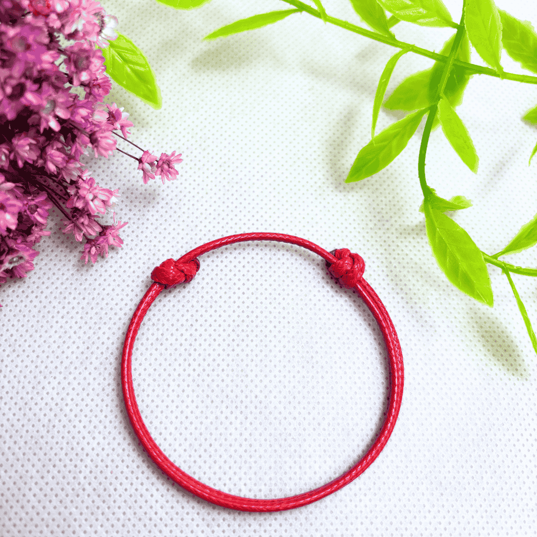 Pulseira Vermelha Couro da Proteção