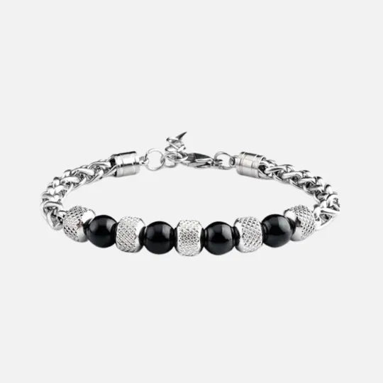 Pulseira da Coragem em Ônix Preto
