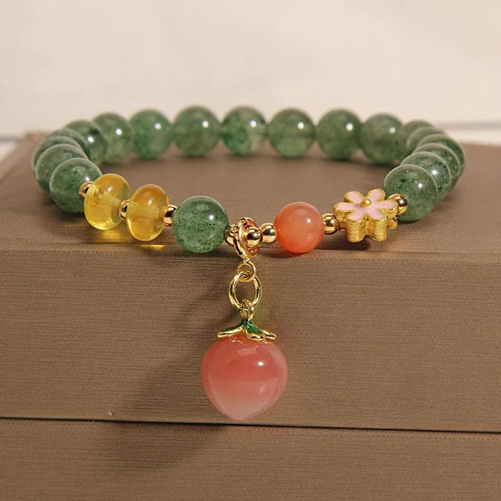Pulseira da Gratidão em Quartzo Verde