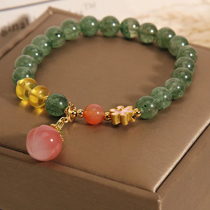 Pulseira da Gratidão em Quartzo Verde
