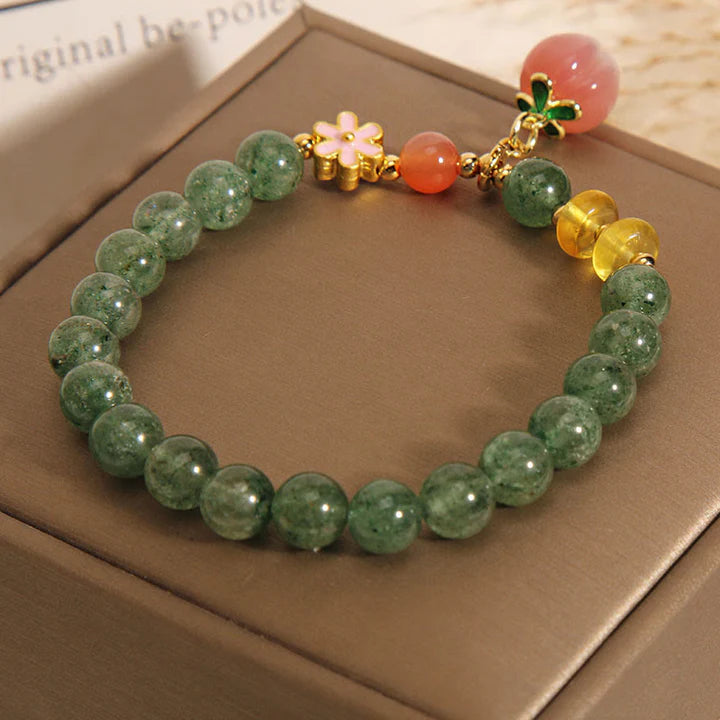 Pulseira da Gratidão em Quartzo Verde