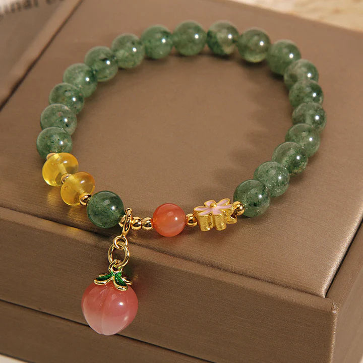 Pulseira da Gratidão em Quartzo Verde