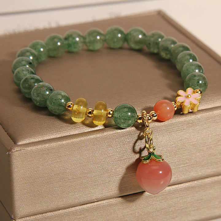 Pulseira da Gratidão em Quartzo Verde