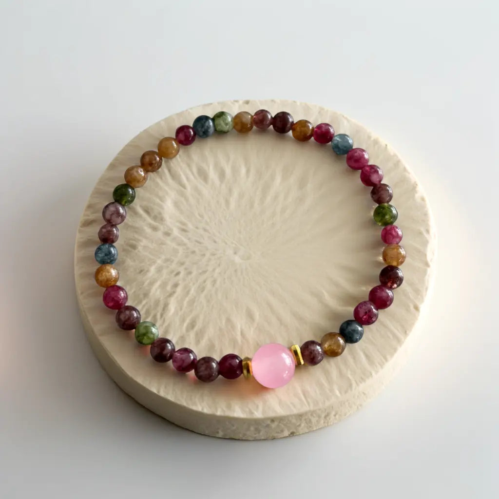 Pulseira da Positividade em Contas de Ágata