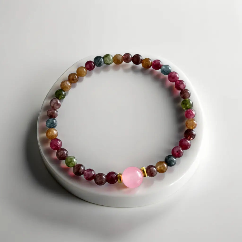 Pulseira da Positividade em Contas de Ágata