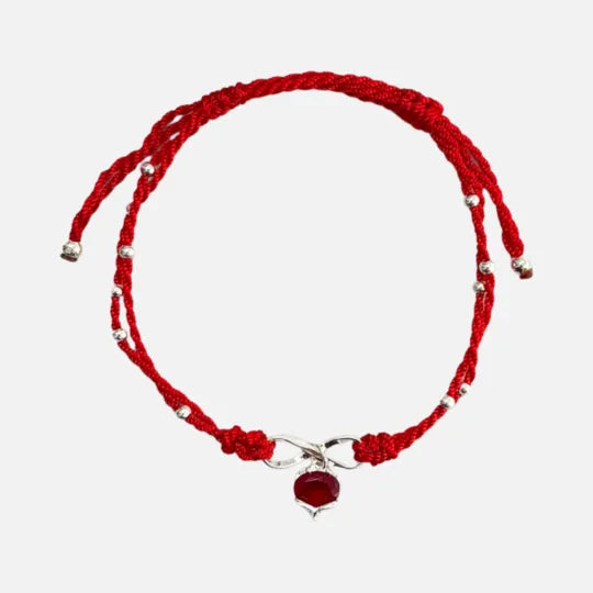 Tornozeleira Vermelha do Amor Infinito