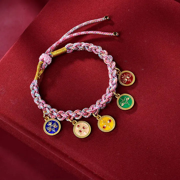 Pulseira Tibetana Cinco Deuses da Riqueza