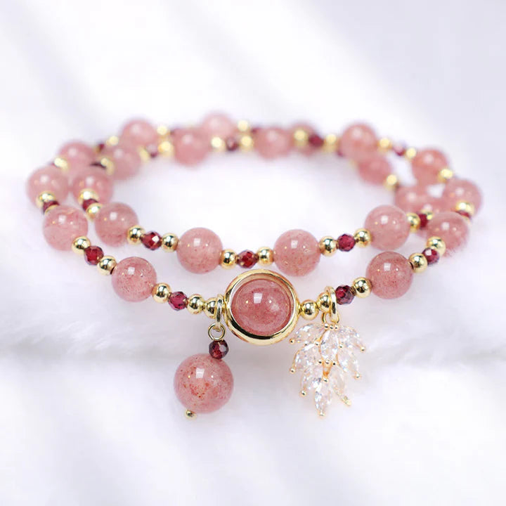 Pulseira Amor Duplo em Quartzo