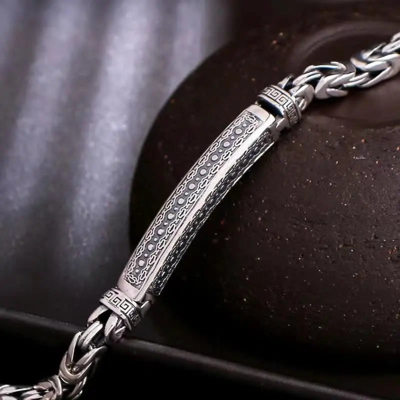 Pulseira Bençãos Budistas em Aço Inoxidável