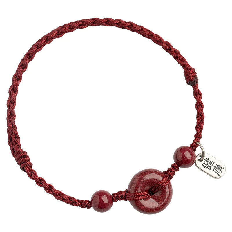 Pulseira Tibetana das Bênçãos em Cinábrio Vermelho