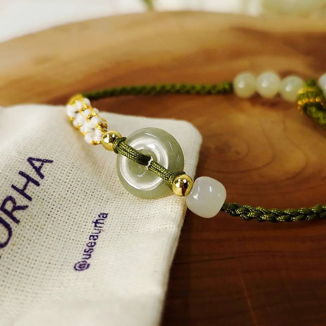 Pulseira Verde da Tranquilidade em Jade