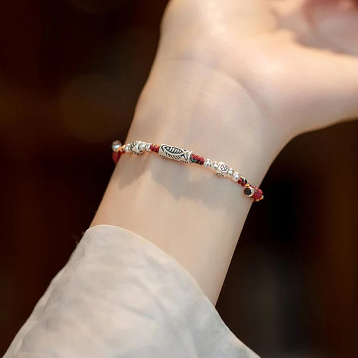 Pulseira Trançada Koi da Prosperidade