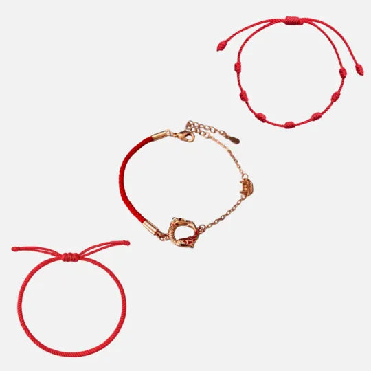Oferta: Compre 1 Pulseira da Kabbalah e 7 nós e ganhe 1 Pulseira Dragão & Koi da Sorte em Cobre