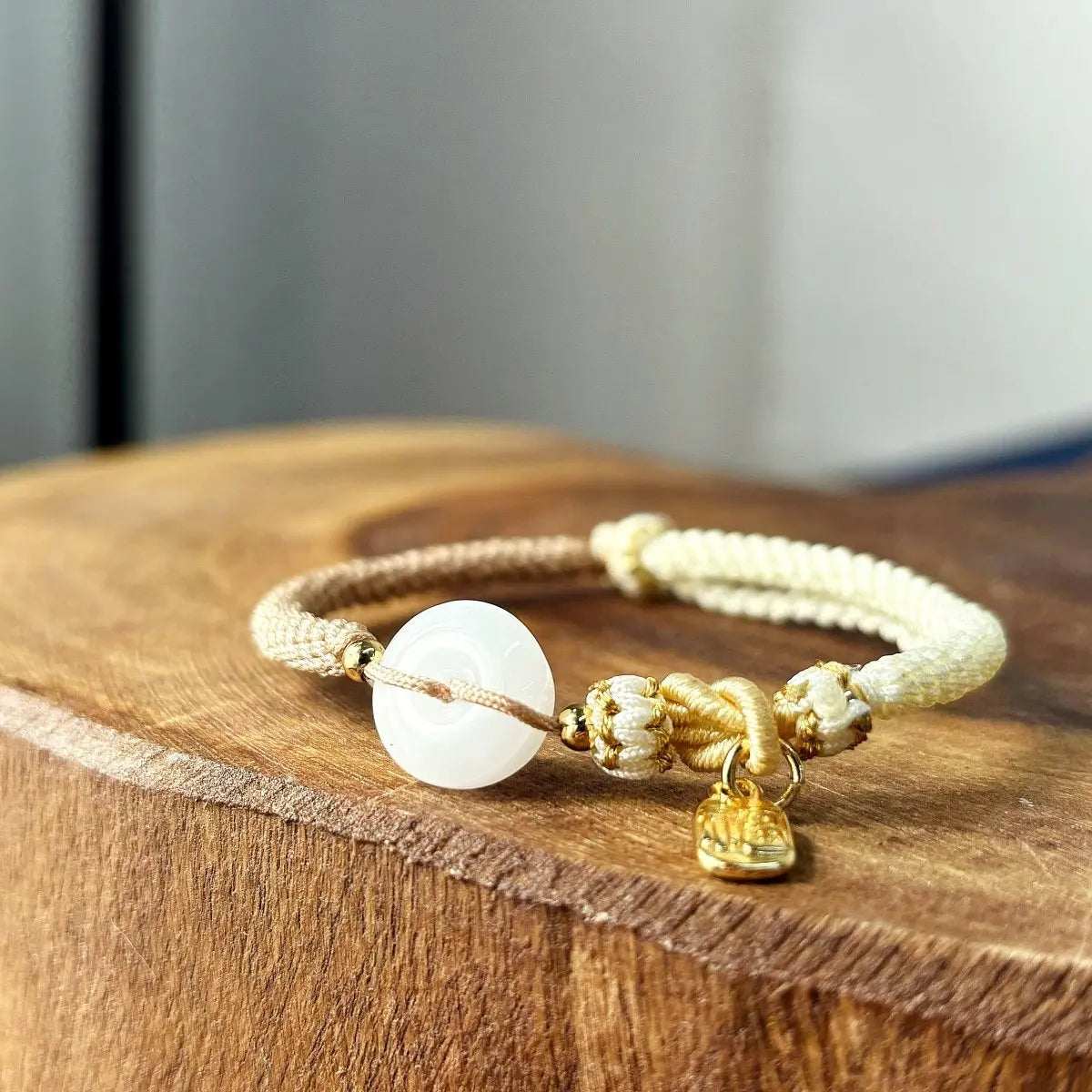 Pulseira da Positividade em Ágata Branca