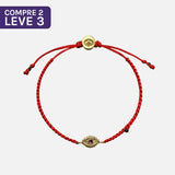 Pulseira Vermelha Contra Ansiedade e Mau-Olhado Dourada — oferta leve 3 pague 2