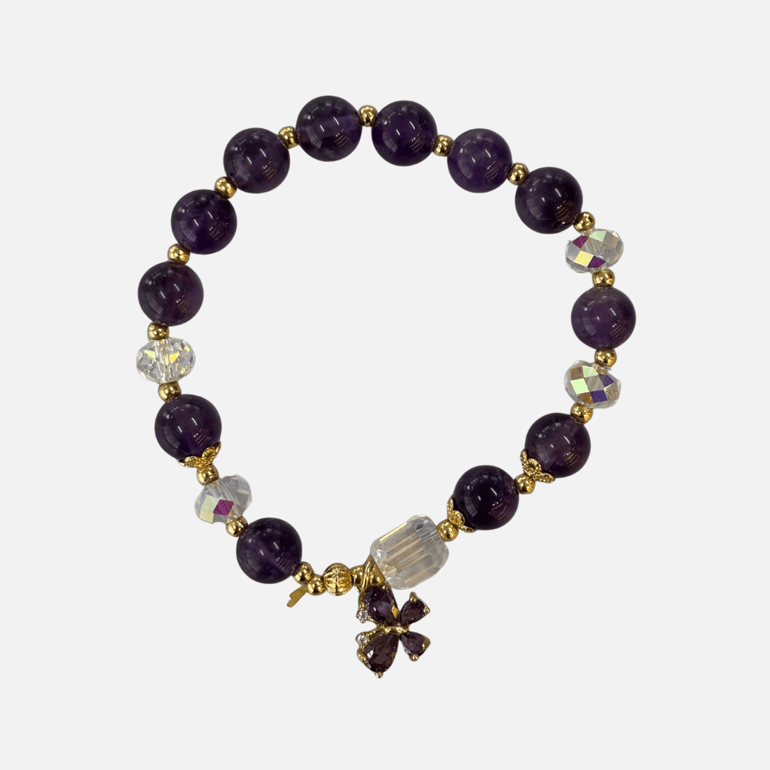 Pulseira da Conexão Espiritual em Ametista Natural