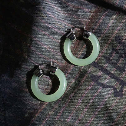 Brinco da Prosperidade e Proteção em Jade