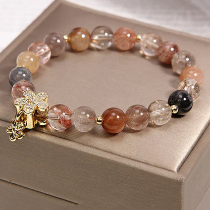 Pulseira da Riqueza em Quartzo Rutilado e Citrino