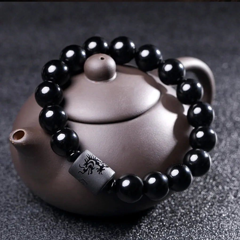 Kit Casal Fênix e Dragão em Obsidiana