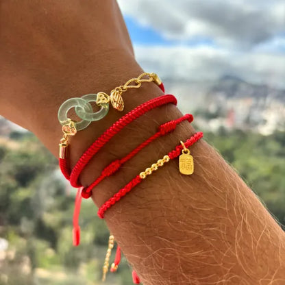 Pulseira Tibetana Vermelha da Prosperidade