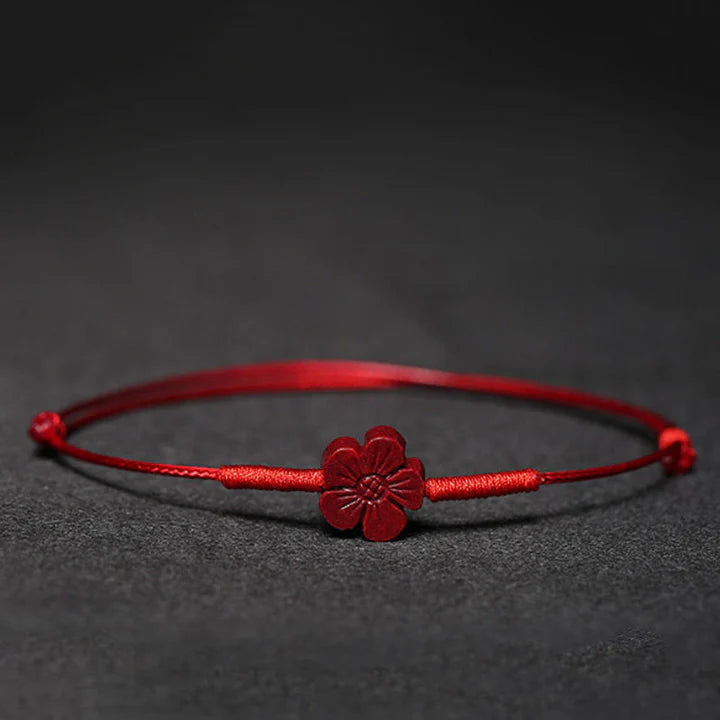 Pulseira das Bênçãos em Flor de Ameixa
