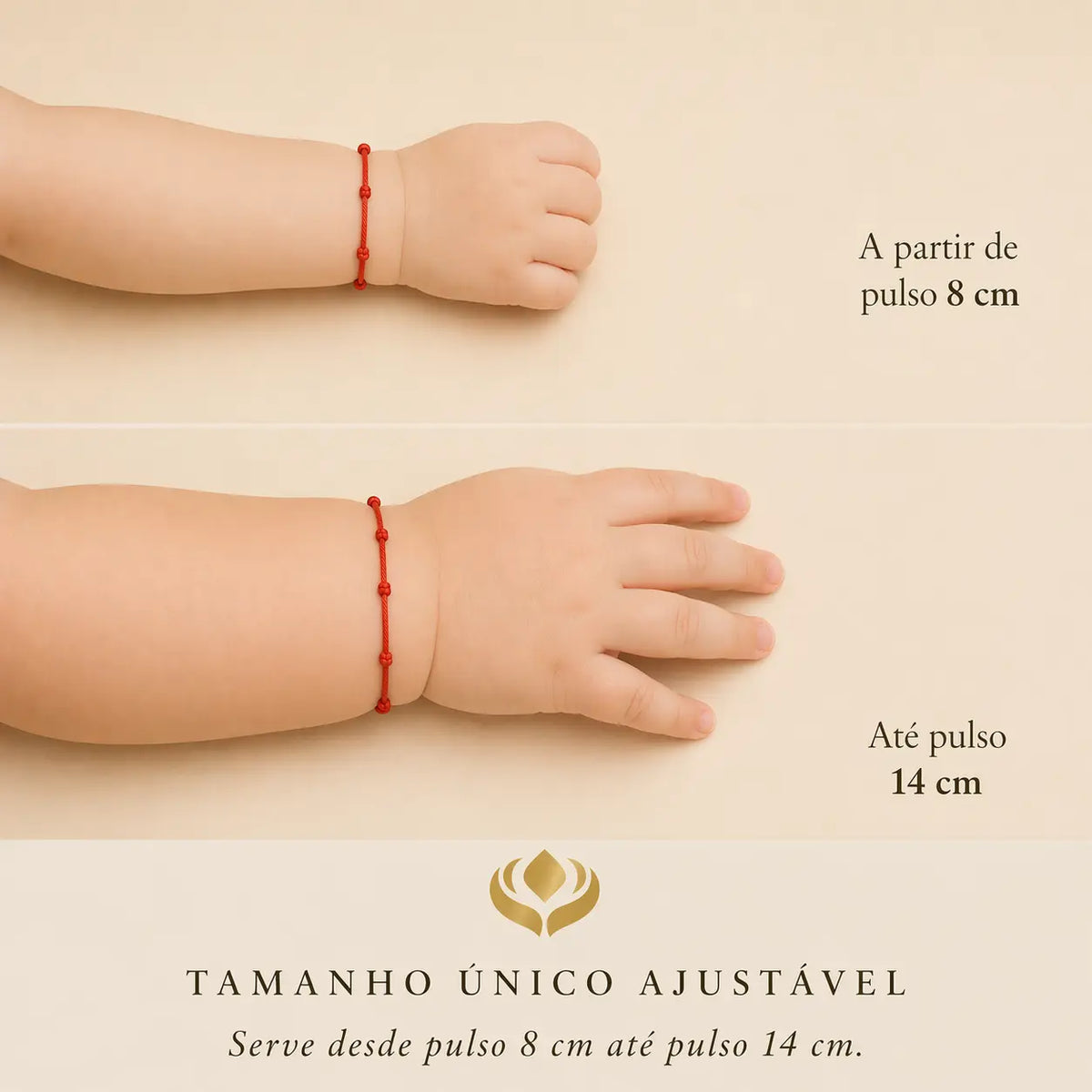Pulseira Premium dos 7 Nós para Bebês