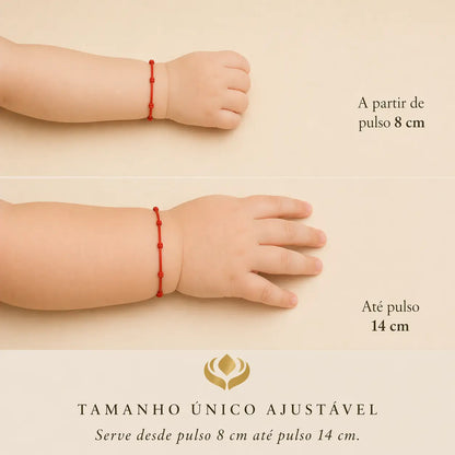 Pulseira Premium dos 7 Nós para Bebês