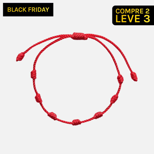 Pulseira Vermelha dos 7 Nós