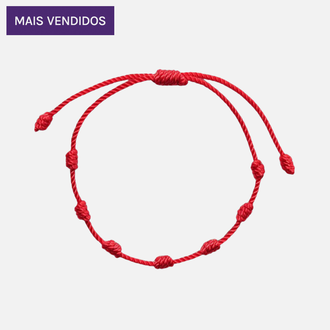 Pulseira Vermelha dos 7 Nós