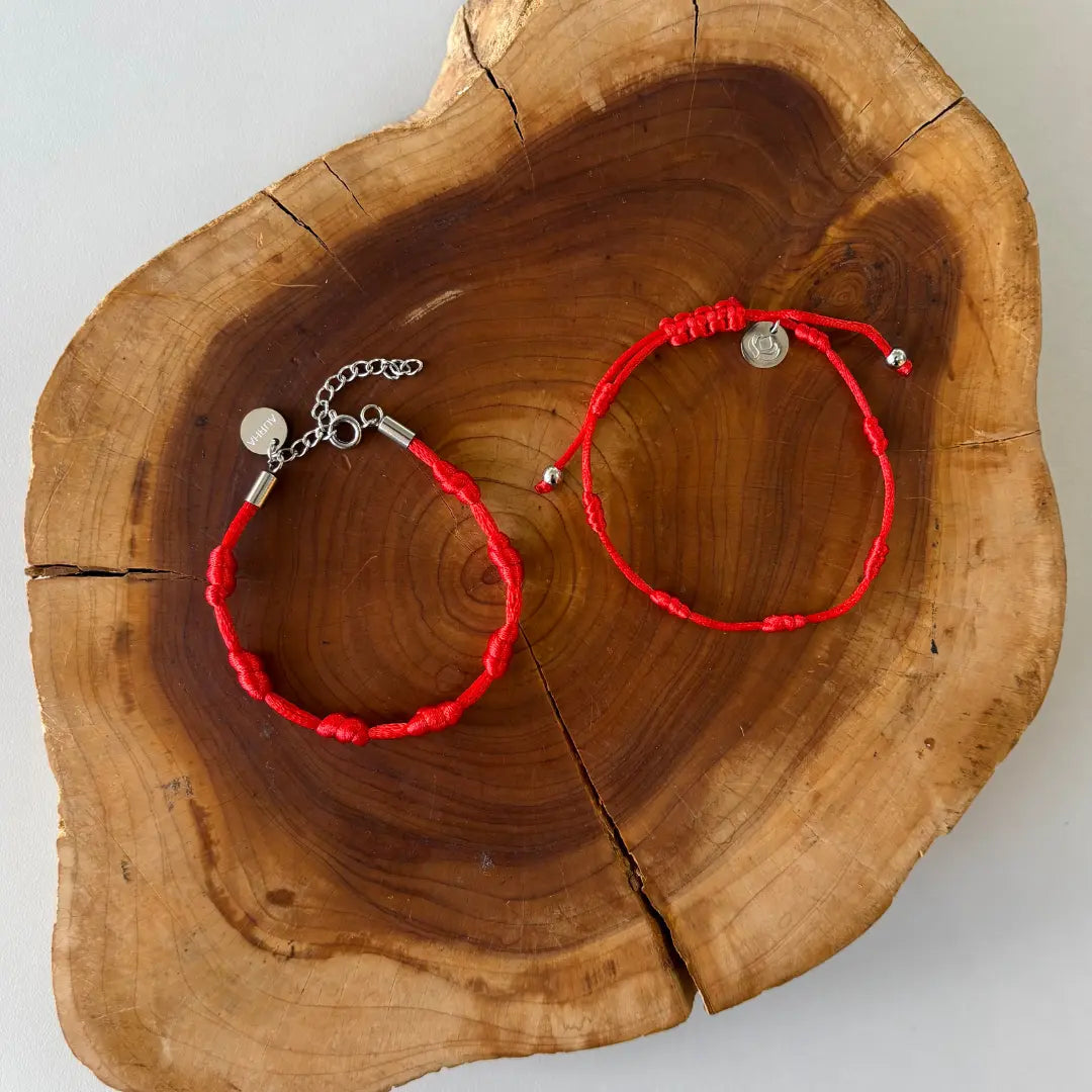 Kit 7 Nós Contra Inveja: 2 Pulseiras Premium dos 7 Nós