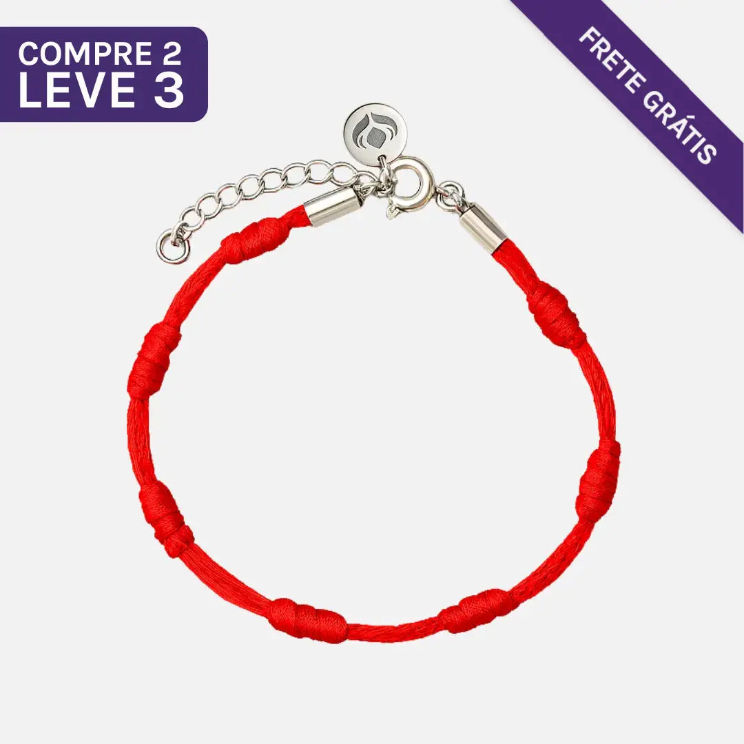 (Compre 2 e Leve 3) Pulseiras Premium dos 7 Nós em Aço Inoxidável