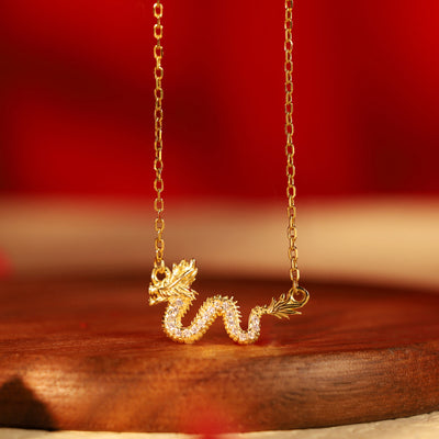 Pulseira Vermelha Dragão Dourado da Prosperidade