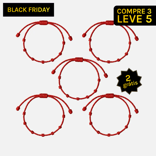 Kit 5 Pulseiras dos 7 Nós