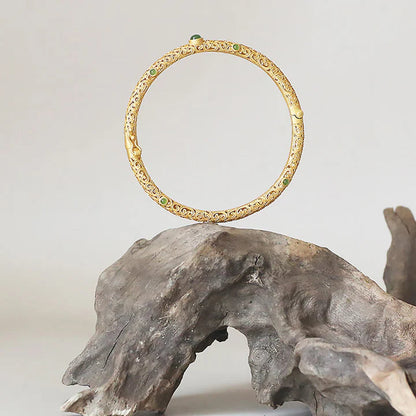 Pulseira da Calma em Jade Ciano