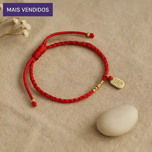Pulseira Tibetana Vermelha da Prosperidade