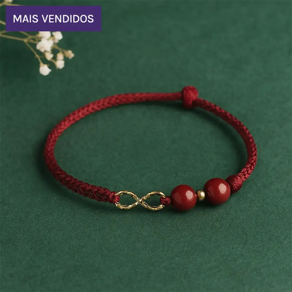 Pulseira Vitalidade Infinita em Cinábrio
