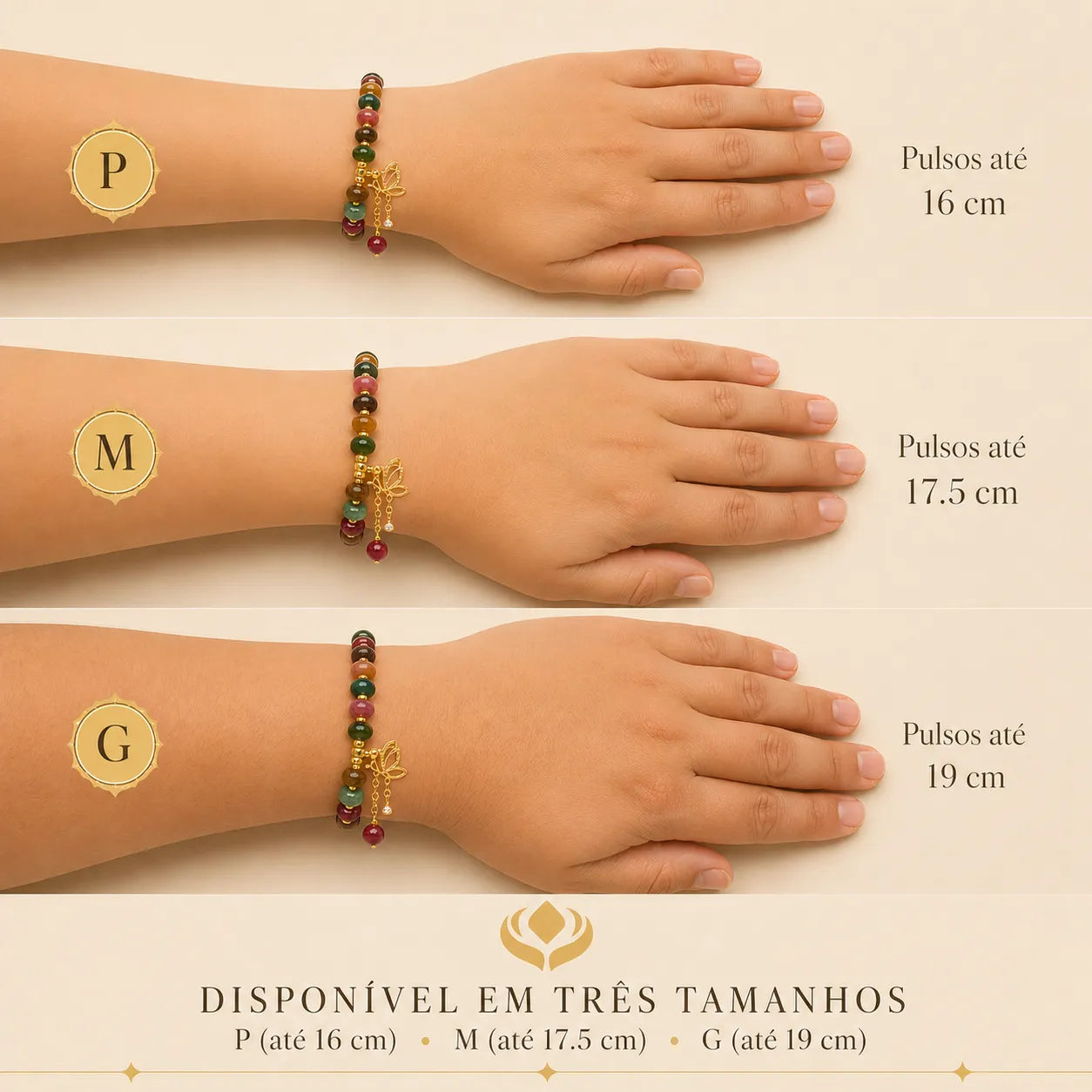 Pulseira da Paixão e Fortuna em Turmalina Colorida